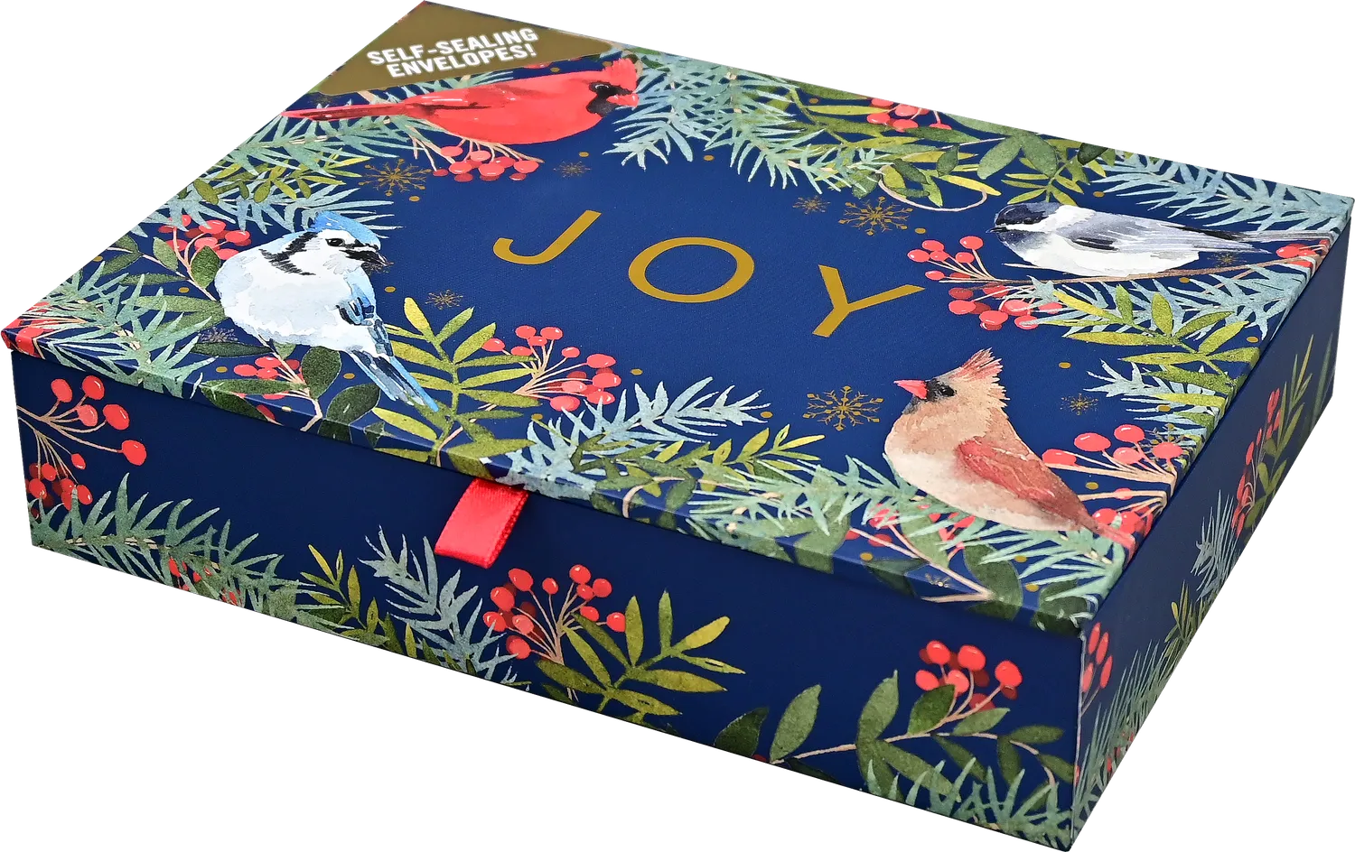 Peter Pauper Press Wings of Joy Deluxe Boxed julekort 20 stk fugler